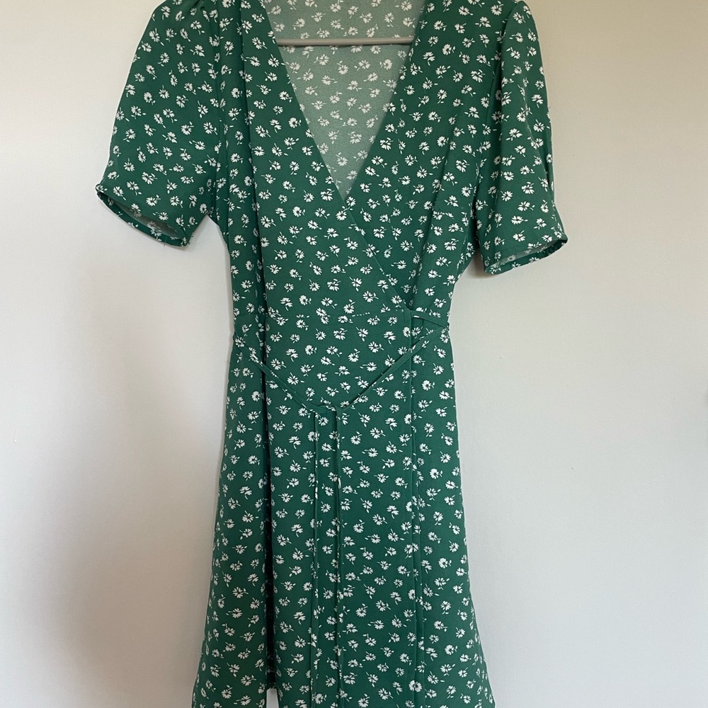 Floral Green Dress